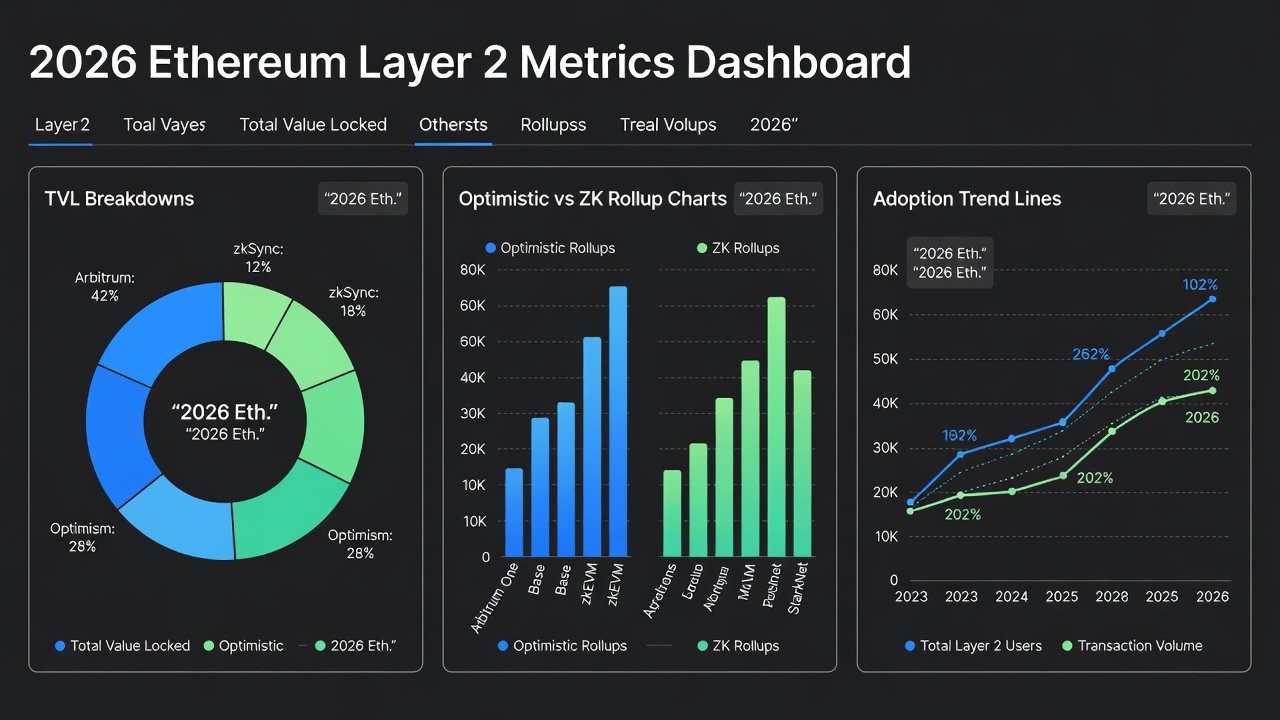 2026 Ethereum L2 Metrics: TVL Breakdowns & Adoption Trends