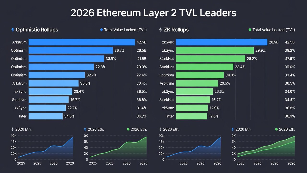 2026 Ethereum L2 TVL Leaders: ETH Updates Comparison