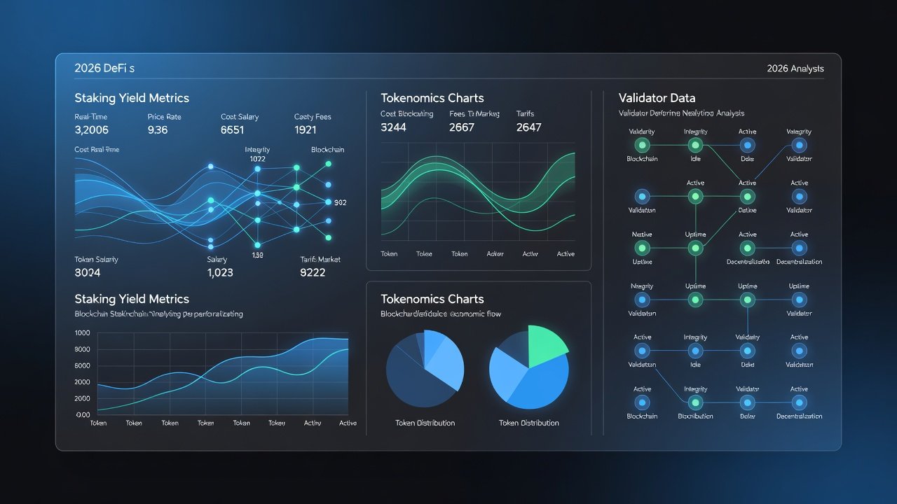 Staking Yield Tokenomics: 2026 Onchain Analytics Guide